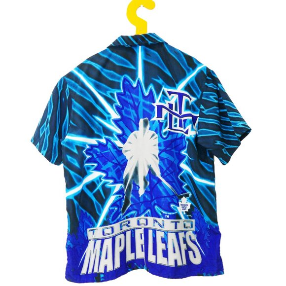 Vintage Y2K NHL Toronto Maple Leafs Camp Shirt, size L - Picture 2 of 4